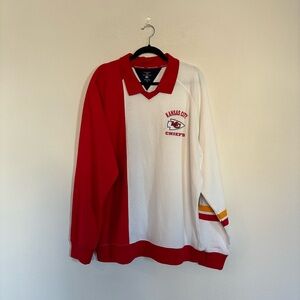 Tommy Hilfiger Red White Kansas City Chiefs Spencer Polo Sweater